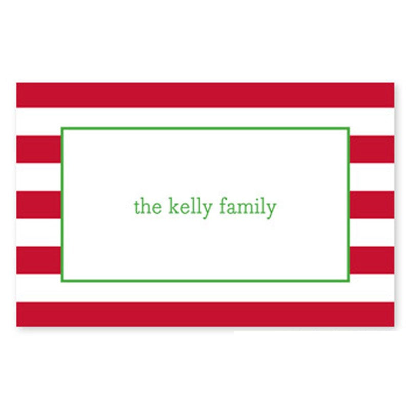 boatman geller awning stripe red placemat
