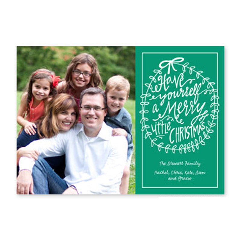 boatman geller merry little christmas emerald photocard