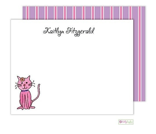 personalized - kitty kitty flat notes