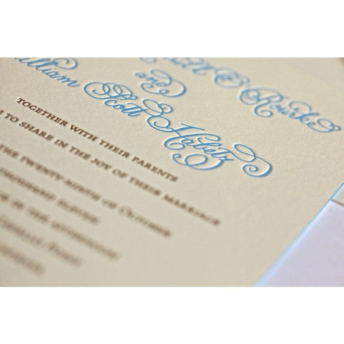 christy & william wedding invitation