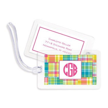 boatman geller madras patch bright bag tags