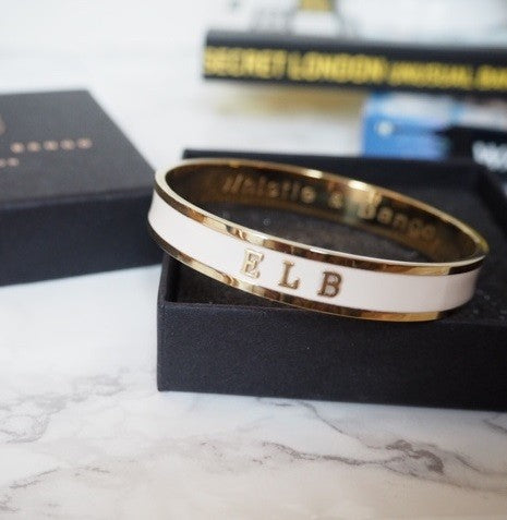 personalized signature bangle