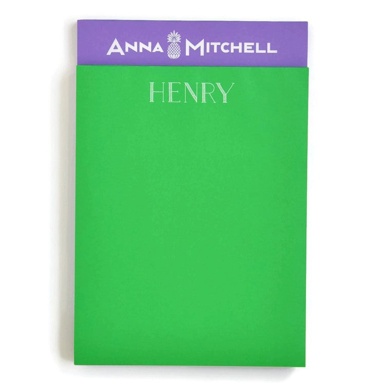 Personalized Letter Primary Colors Note Pad