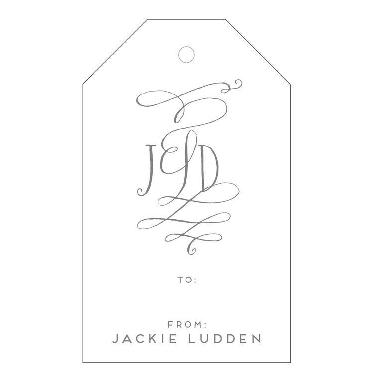 haute papier letterpress gift tag t19