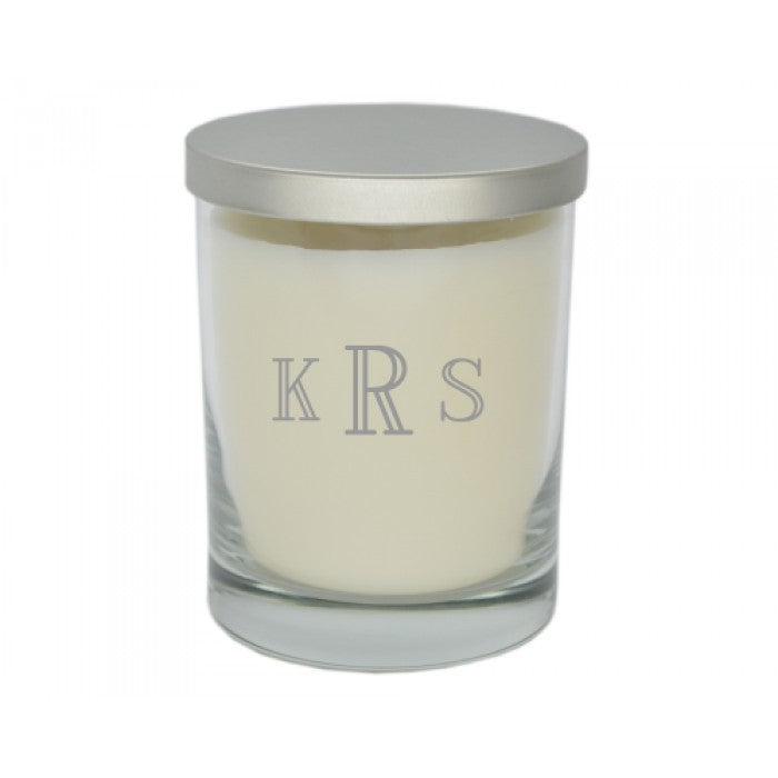 roman glass soy candle