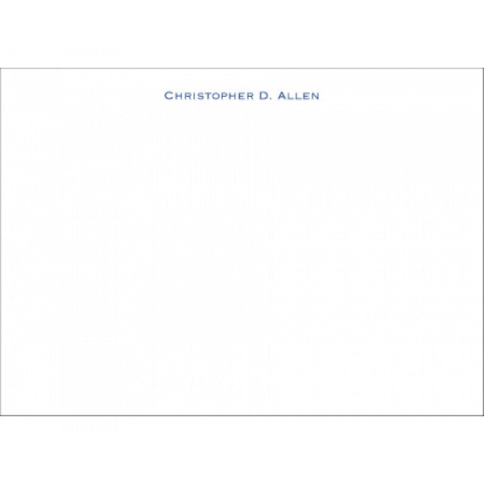 christopher social stationery