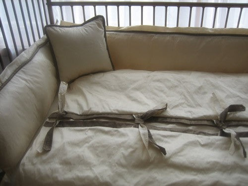 copenhagen crib bedding (custom colors available)  (contact us for pricing)