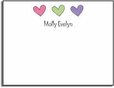 personalized kids notes  hearts are wild