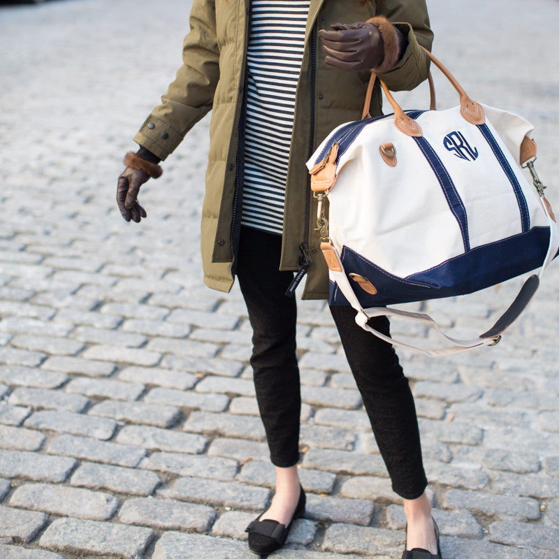 weekender tote bag navy