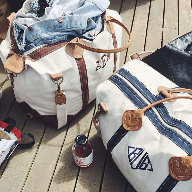 weekender tote bag navy